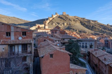 Albarakin, Teruel. Duvarlı ortaçağ şehri
