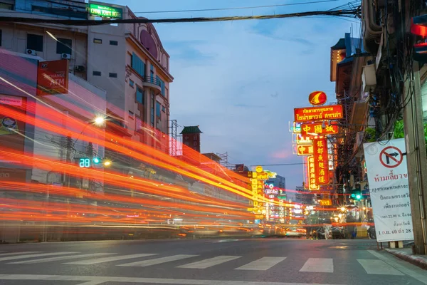 Luzes Perspectiva Rua — Fotografia de Stock