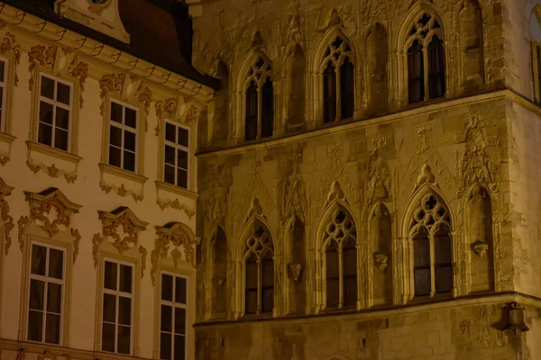 Gece Manzarası Mimarisi Prag — Stok fotoğraf