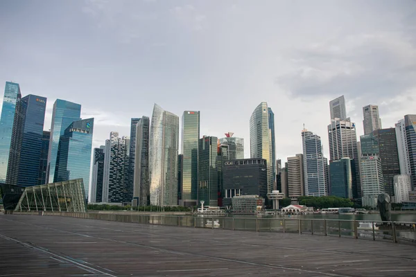 Ciudad Moderna Singapore Urbanscape — Foto de Stock