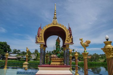 Chiang Mai 'den Budist tapınağı heykeli. 