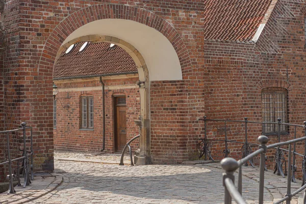 Drzwi Zamku Rosenborgu Kryptonim Kopenhaski — Zdjęcie stockowe