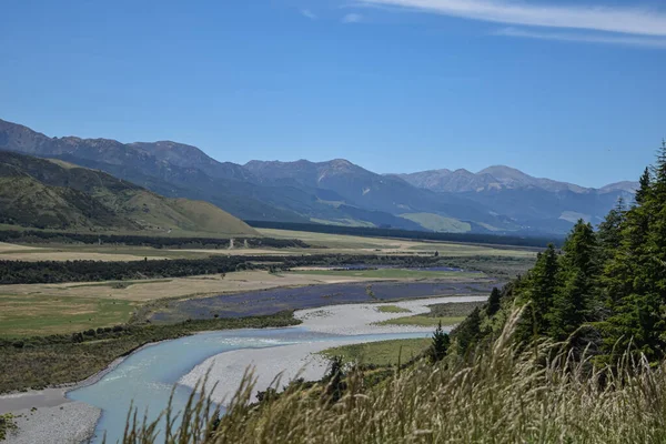 Isla Sur Nueva Región Zeland Canterbury — Foto de Stock