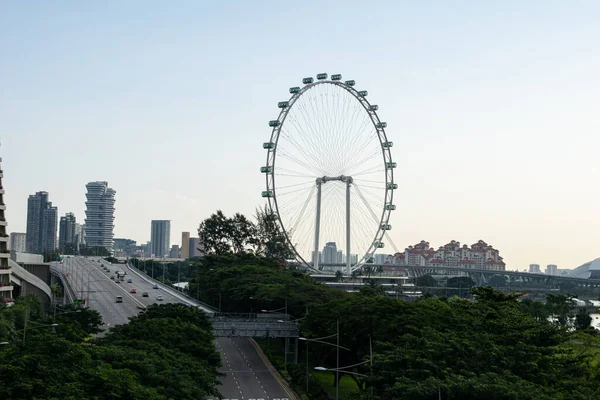 Panoramiczny Widok Miasto Singapore — Zdjęcie stockowe