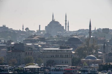 İstanbul 'dan panoramik manzara ve mimari