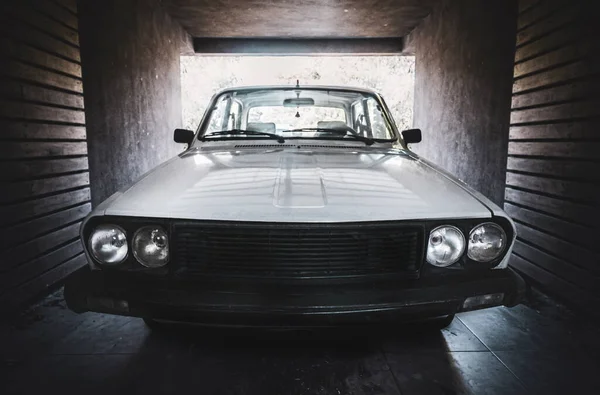 Detalle Auto Antiguo Garage — Stockfoto