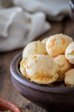 Chipa Brezilya usulü bir atıştırmalık peynirli ekmek, pao de queijo.
