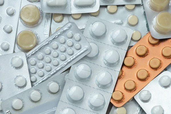 Hromada Léků Různých Léků — Stock fotografie