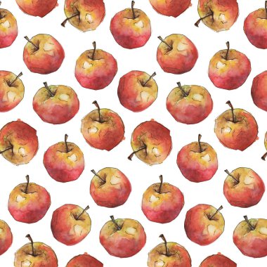 Sulu Boya desen elma