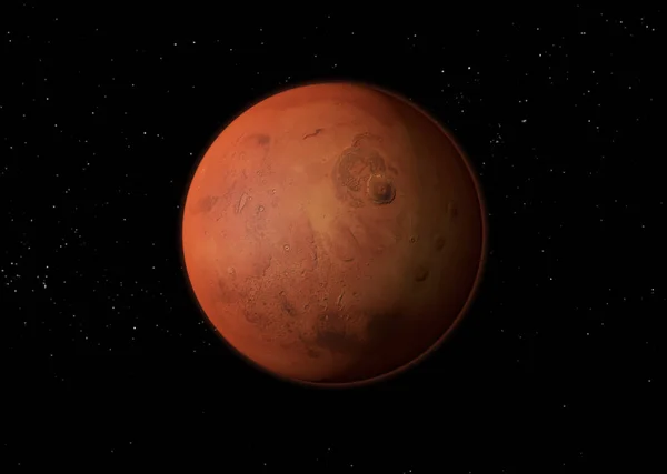 Марс. 3D візуалізація — стокове фото