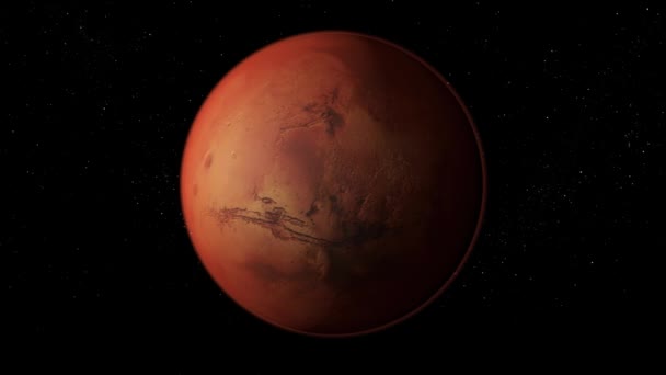 Mars. 3D rendering — Stockvideo