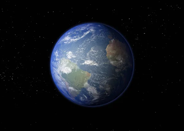 Planet Earth. 3D rendering. — Stock Photo, Image