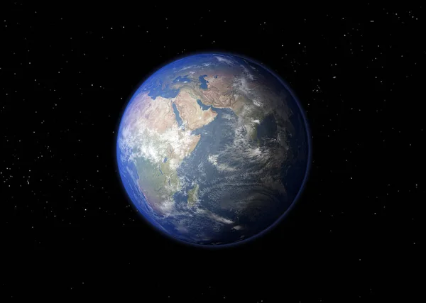 Planeta Ziemia. Renderowanie 3D. — Zdjęcie stockowe