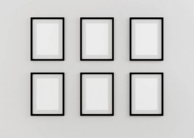 Çerçeve Duvar arka plan resimleri için. 3D render.