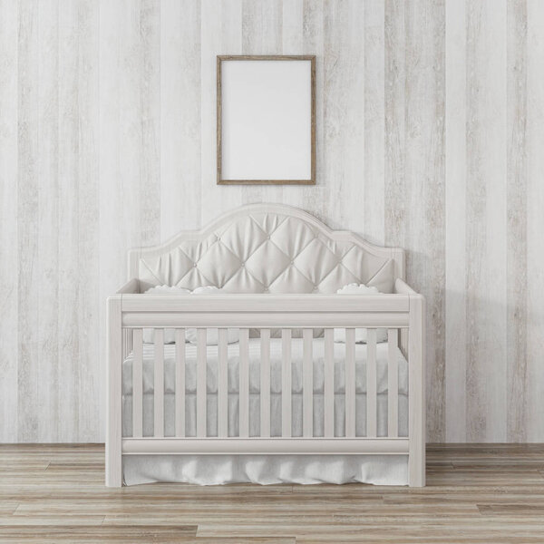 Design a child's room with bright tons. 3D rendering