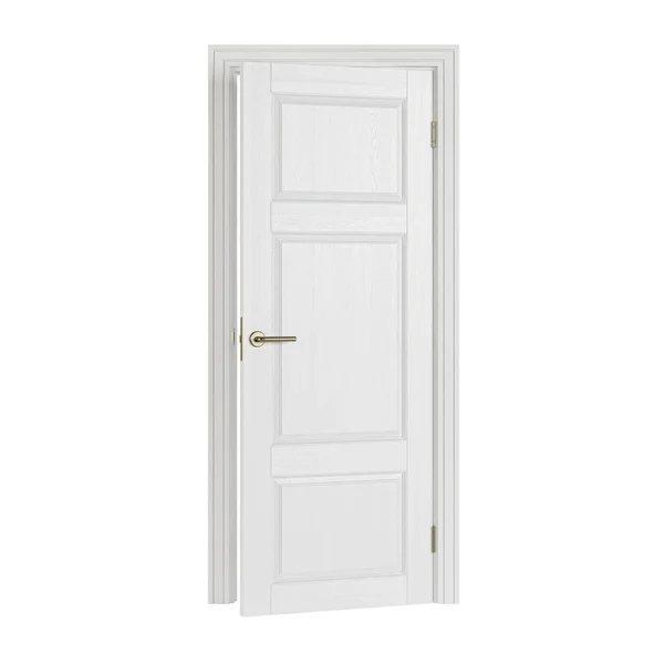 Дверь Изолирована Белом Фоне Рендеринг — стоковое фото