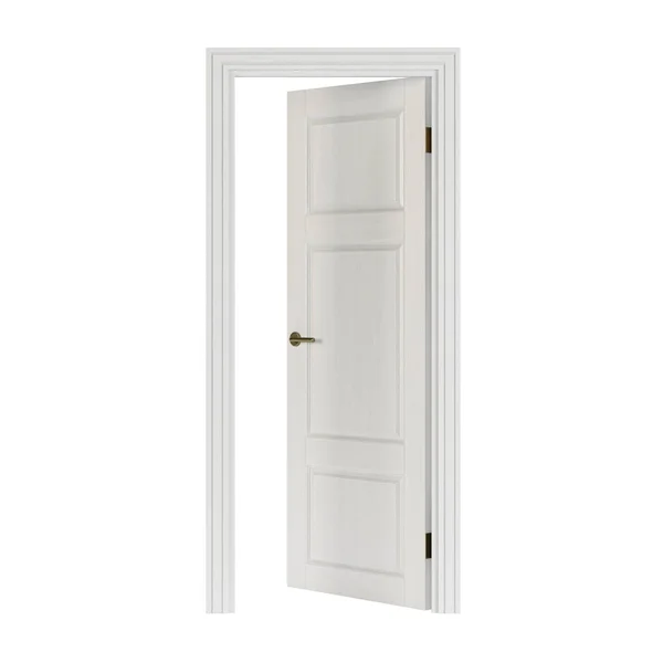 白い背景で隔離のドア レンダリング — ストック写真