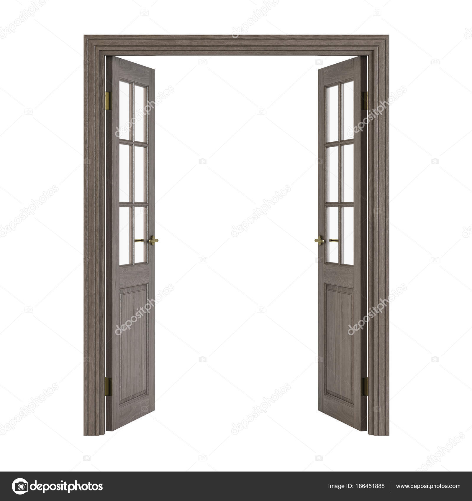 Due ante con vetro porte interni isolate priorità bassa bianca ... Porte per interni con vetro