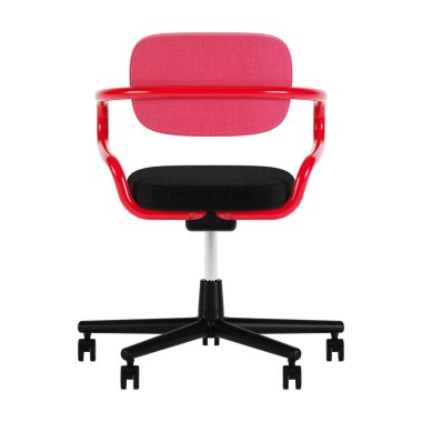 Beyaz arka plan üzerinde izole ofis koltuğu. 3D render.