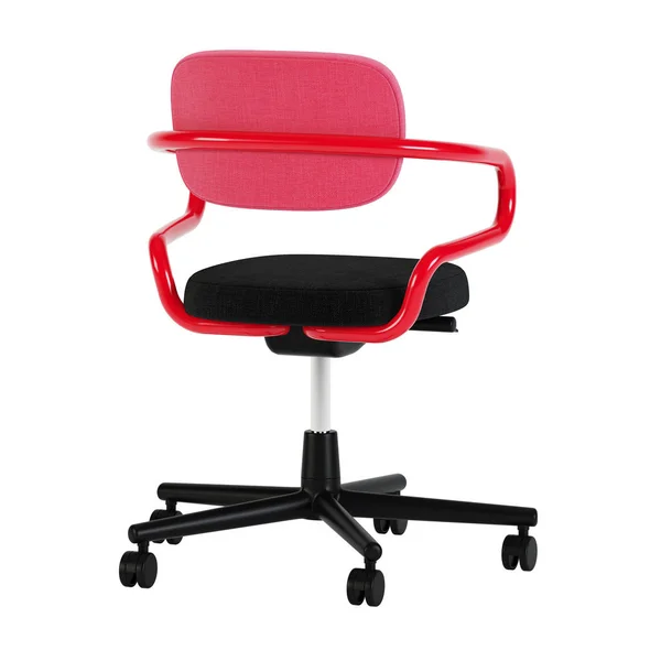 Kancelářská Židle Izolovaných Bílém Pozadí Vykreslování — Stock fotografie