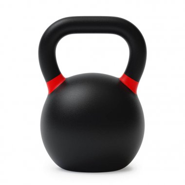 Beyaz arka plan üzerinde izole spor kettlebell. 3D render.