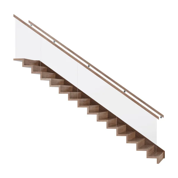 Beyaz Bir Arka Plan Üzerinde Merdiven Zole Render — Stok fotoğraf
