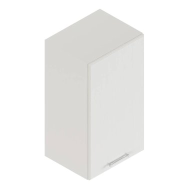 Modül mobilyalar. Mobilyalar ve mutfak ekipmanları beyaz arka planda izole edilmiş. 3d oluşturma. 