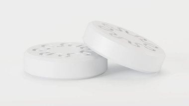 Haplar. Coronavirus hapları. Covid-19. 3B görüntüleme.