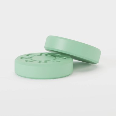 Haplar. Coronavirus hapları. Covid-19. 3B görüntüleme.