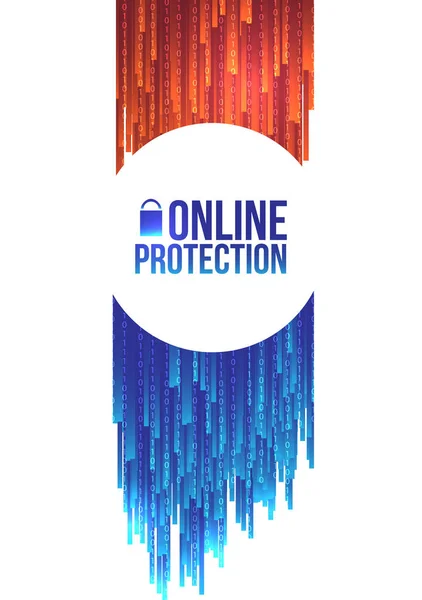 Online Protection Filtering Concept - Vector Illustration — Stock Vector