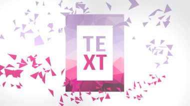 Modern soyut üçgen kare metin sanat grafik - vektör Il için