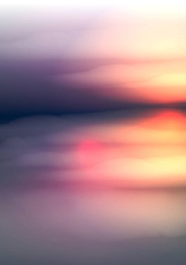 Bulutlar manzara günbatımı veya Dawn - vektör Illustratio