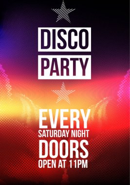 Disko parti arka plan - vektör Illustratio