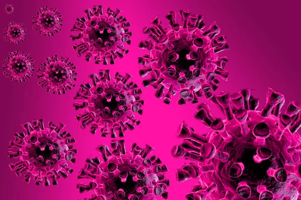 Μικρή Απεικόνιση Coronavirus — Φωτογραφία Αρχείου