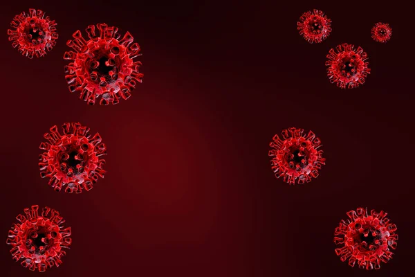 Piccola Illustrazione Con Coronavirus — Foto Stock