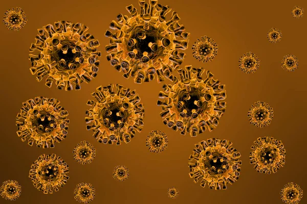 Μικρή Απεικόνιση Coronavirus — Φωτογραφία Αρχείου