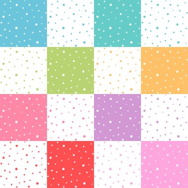 Kusursuz Polka nokta desenli arka plan. Vektör illüstrasyonu.