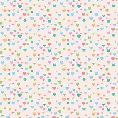 Kusursuz kalp desenleri. Sevgililer Günü için güzel bir geçmiş. Vektör illüstrasyonu.