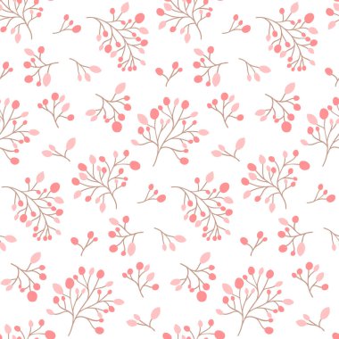 Kusursuz çiçek deseni, pembe çiçek arkaplanı, vektör illüstrasyonu.