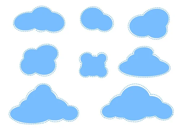 ベクトルステッチ青雲セット — ストックベクタ