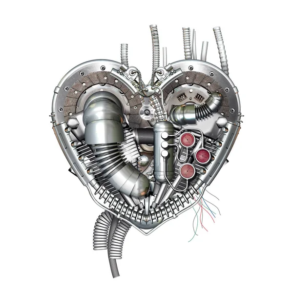 Heart, 3D illustration Stock Picture