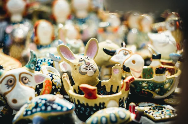Handgemaakt Keramisch Speelgoed Souvenirs — Stockfoto