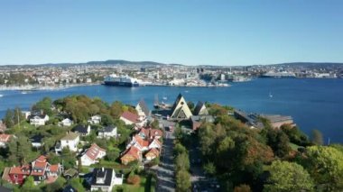 Norveç 'teki Fram Müzesi üzerinde uçuş