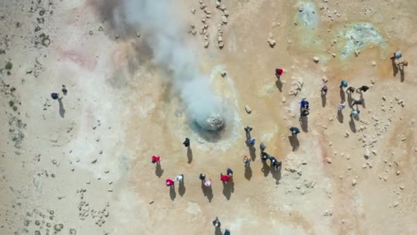Namaskard Hver Havalimanı Jeotermal Alanlar — Stok video