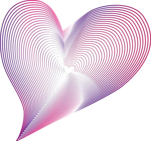 Kalp pembesi soyut çizgi vektörü — Stok Vektör