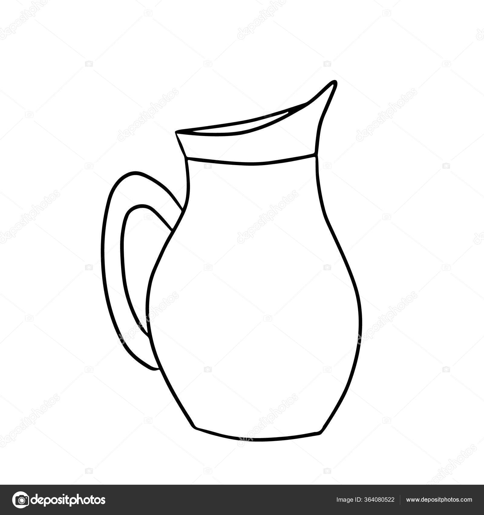 Narrow jug Imagens de Stock de Arte Vetorial | DepositPhotos, image size:1600x1700