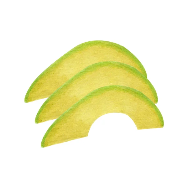 Set Aus Aufgeschnittenen Frischen Grünen Avocado Gemüse Isoliert Auf Weißem — Stockfoto