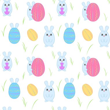 Kusursuz Bahar Bayrağı. Şirin Çizgi Film Tavşanları Karakterleri. Tebrik kartları, davetiyeler, bebek partileri posterleri için dekorasyon