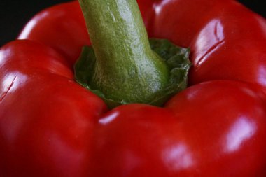 Kırmızı biber yakın plan.