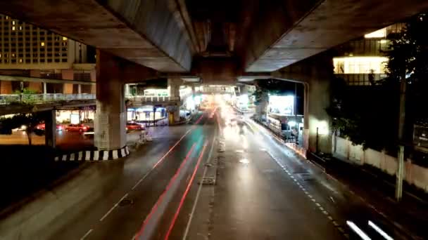 Time Lapse Πλάνο Της Μπανγκόκ Street Ταϊλάνδη — Αρχείο Βίντεο
